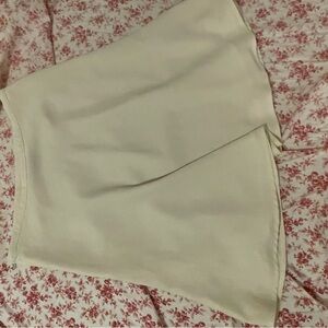 Chic Cream Asymmetrical Women's Skirt